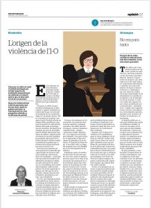 Article Diari de Tarragona L'origen de la violència de l'1-O