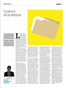Article diari de Tarragona La prova de la defensa